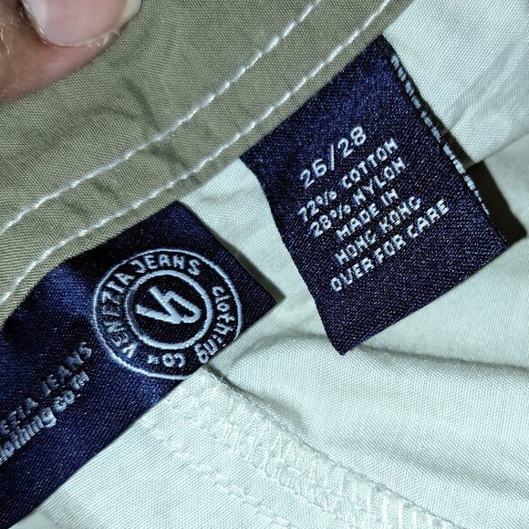 Khaki Cargo Wide Leg Parachute Pants size 26/28 * Priced to Move* - Picture 6 of 10